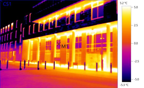 Thermal image &mdash; Commercial frontage