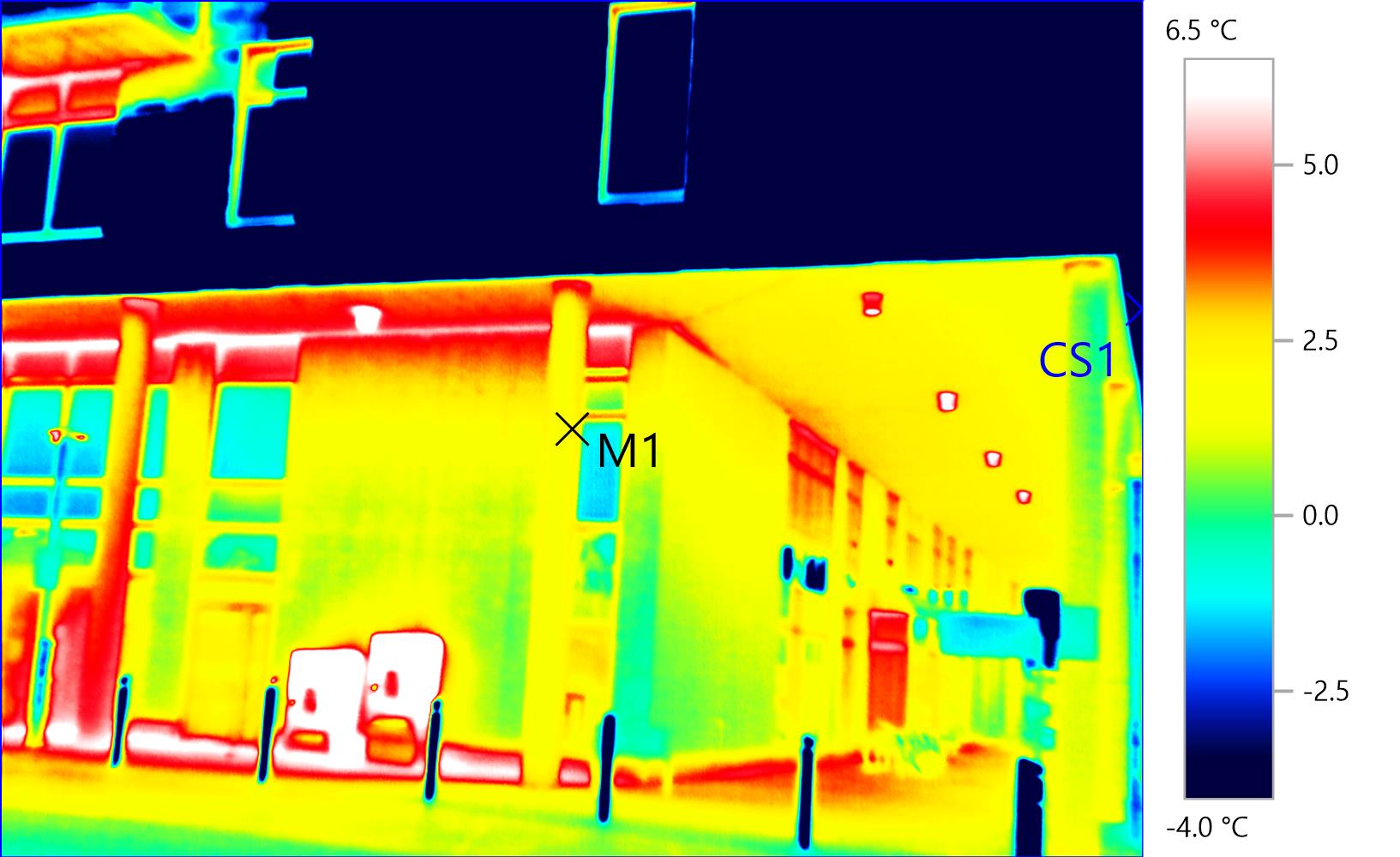 Thermographic survey — commercial block thermal bridging