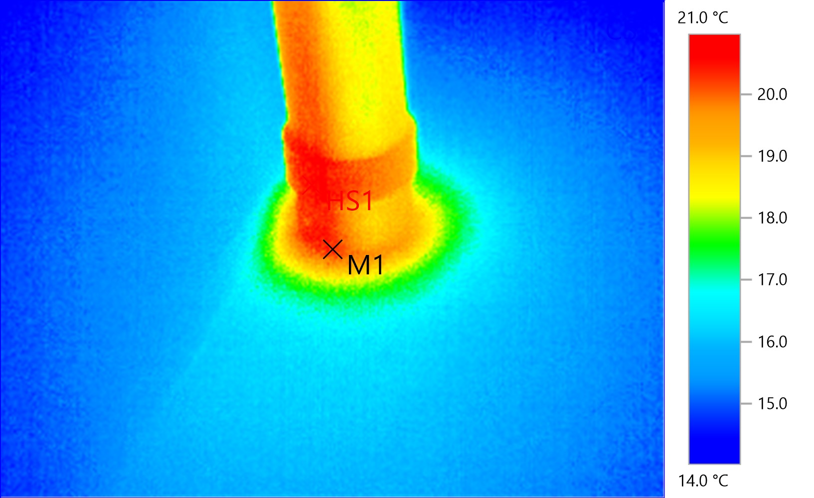 Thermographic survey — pipe penetration heat loss
