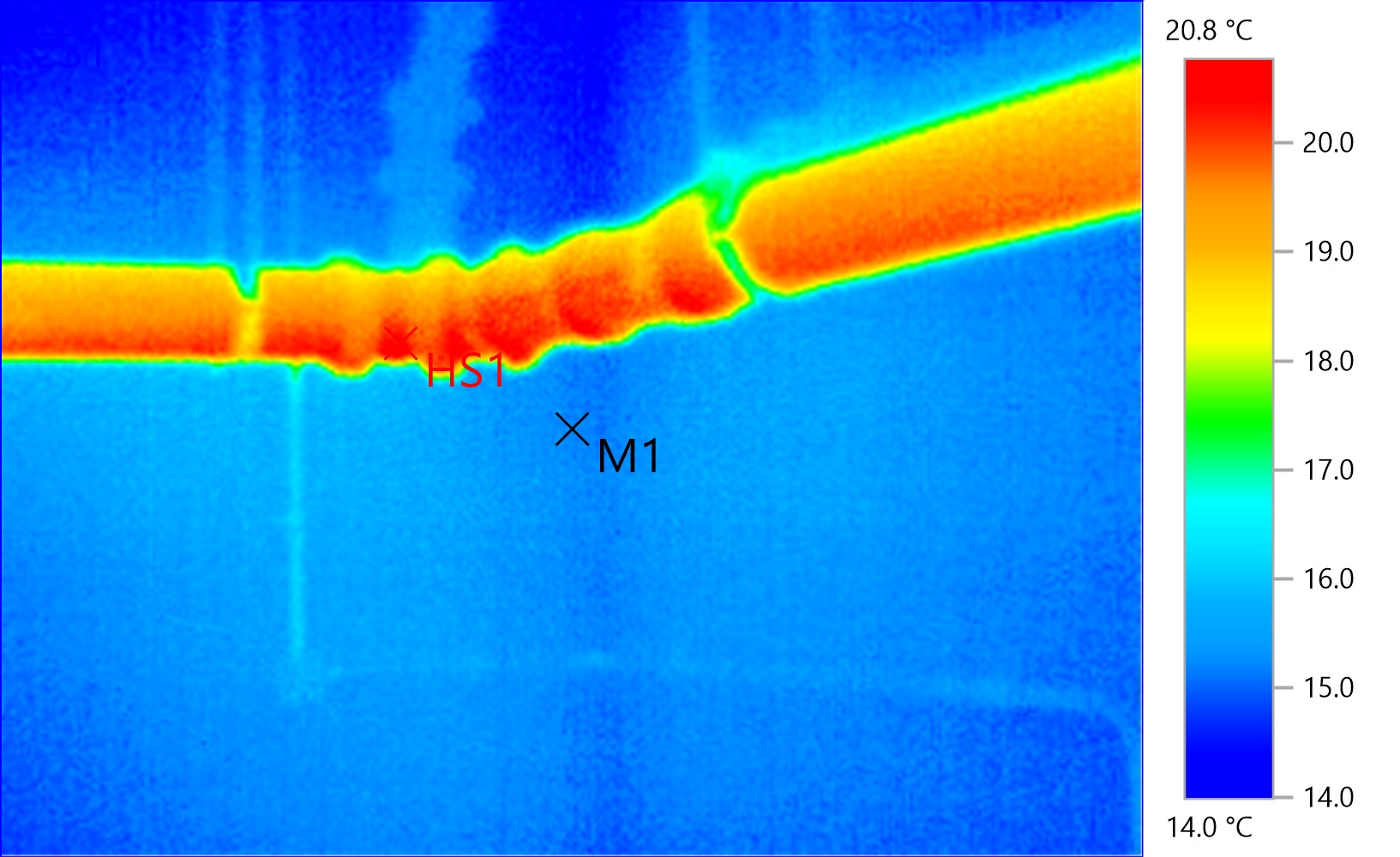Thermographic survey — underfloor heating pipe loop verification